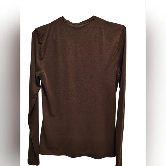 🍋 Lululemon Athletica Chocolate Long Sleeve Top - Size Small - Picture 4 of 6